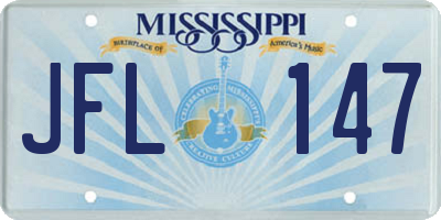 MS license plate JFL147