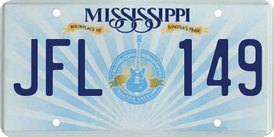 MS license plate JFL149