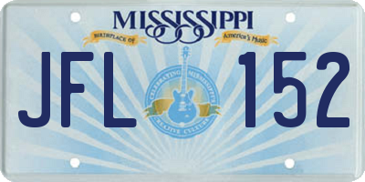 MS license plate JFL152