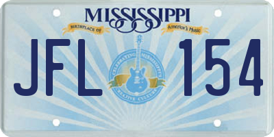 MS license plate JFL154