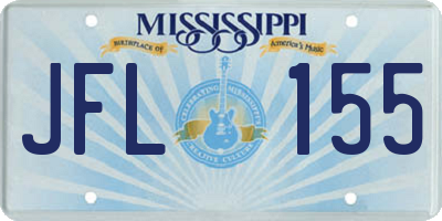 MS license plate JFL155