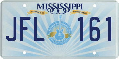 MS license plate JFL161
