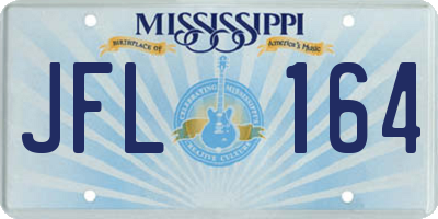 MS license plate JFL164