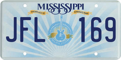 MS license plate JFL169