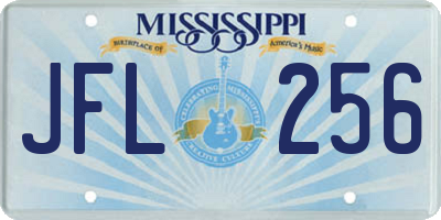 MS license plate JFL256