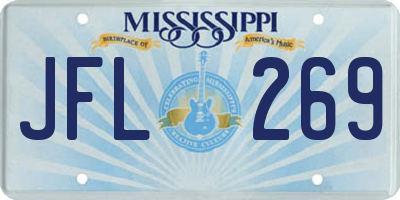 MS license plate JFL269