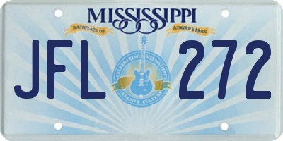 MS license plate JFL272