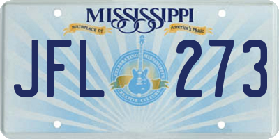 MS license plate JFL273