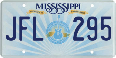 MS license plate JFL295