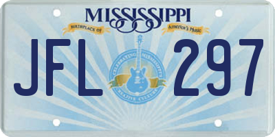 MS license plate JFL297