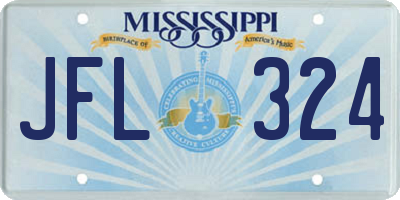 MS license plate JFL324