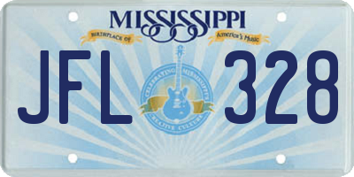 MS license plate JFL328