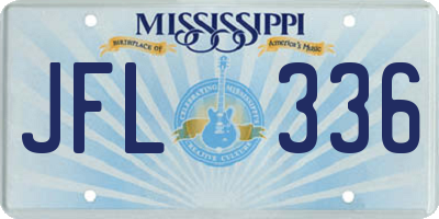 MS license plate JFL336