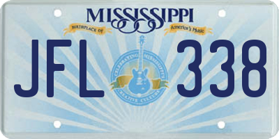 MS license plate JFL338