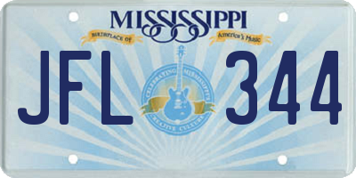 MS license plate JFL344