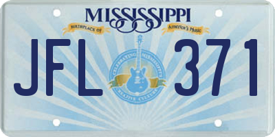 MS license plate JFL371