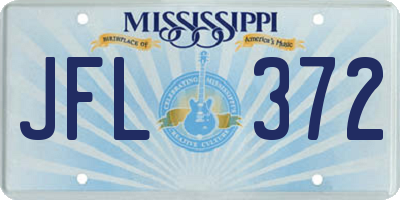 MS license plate JFL372