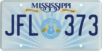 MS license plate JFL373