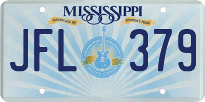 MS license plate JFL379