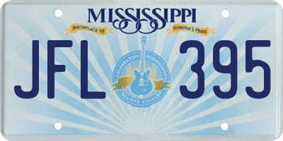 MS license plate JFL395