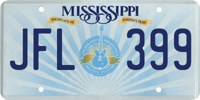 MS license plate JFL399