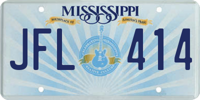 MS license plate JFL414