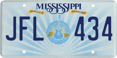 MS license plate JFL434