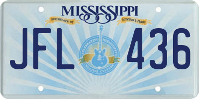 MS license plate JFL436