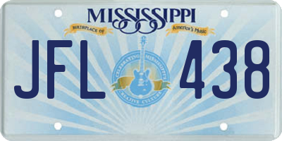 MS license plate JFL438
