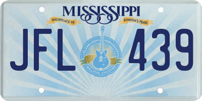 MS license plate JFL439