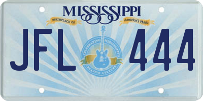 MS license plate JFL444