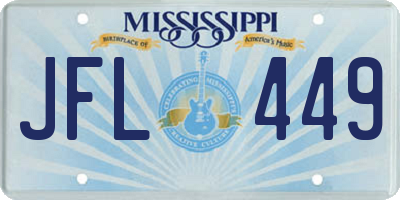 MS license plate JFL449