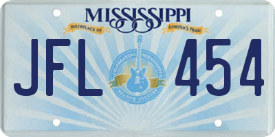 MS license plate JFL454