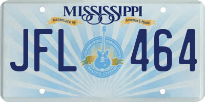 MS license plate JFL464