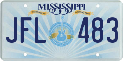MS license plate JFL483