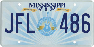 MS license plate JFL486