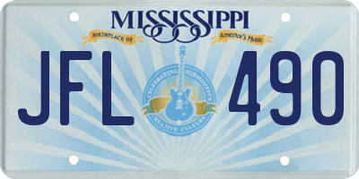 MS license plate JFL490