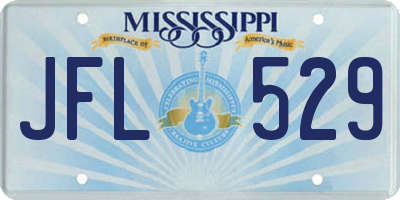 MS license plate JFL529