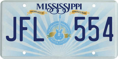 MS license plate JFL554