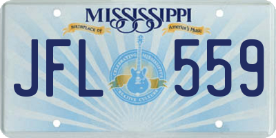 MS license plate JFL559