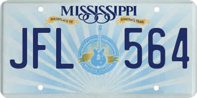 MS license plate JFL564