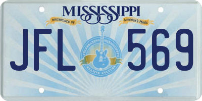 MS license plate JFL569