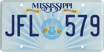MS license plate JFL579