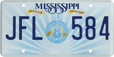MS license plate JFL584