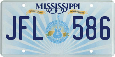 MS license plate JFL586