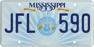 MS license plate JFL590