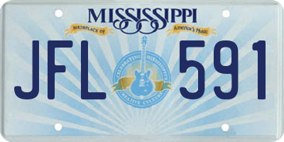 MS license plate JFL591