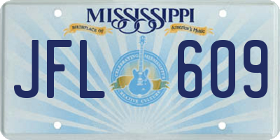 MS license plate JFL609