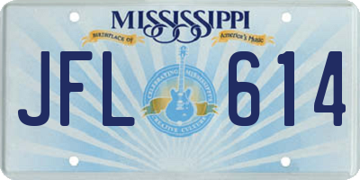 MS license plate JFL614