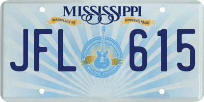 MS license plate JFL615